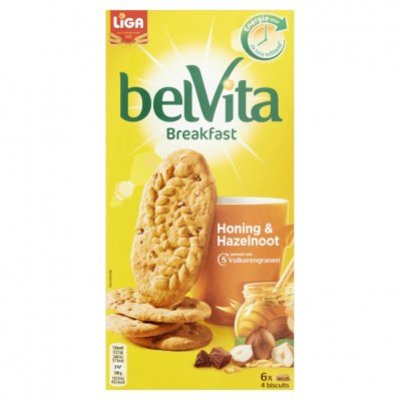 Liga Belvita biscuits honing en hazelnoot